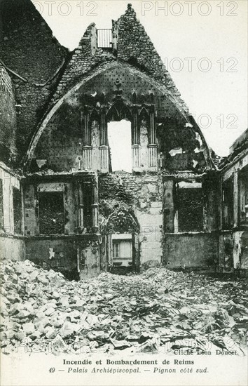 Ruines de la cathédrale de Reims