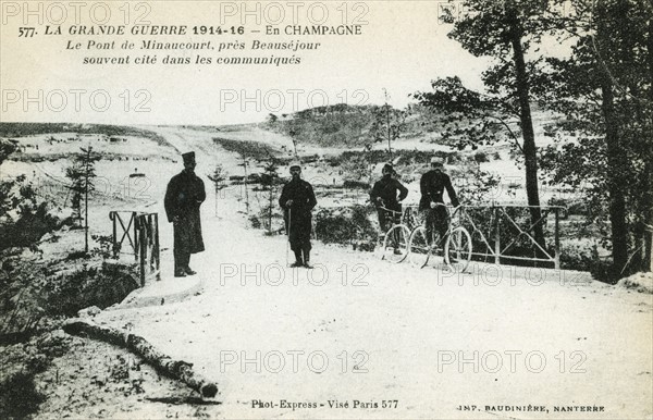 The bridge at Minaucourt le Mesnil les Hurlus