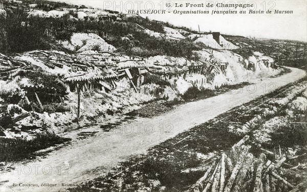 Le Front de Champagne lors de la première guerre