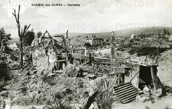 Ruines et désolation sur le Chemin des Dames