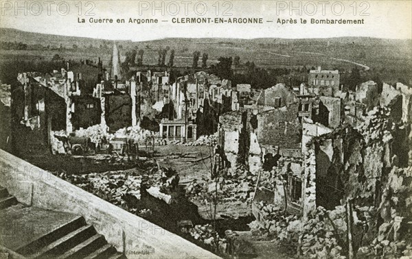 Ruins of the city of Clermont en Argonne