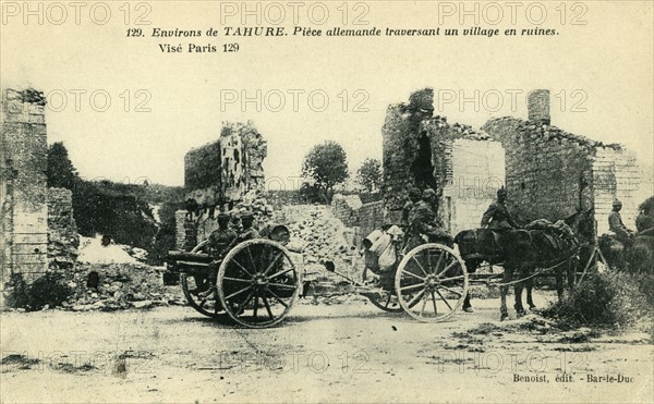 German soldiers near Tahure during WWI