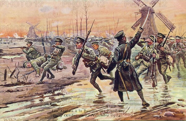 The First Battle of Ypres, 1914