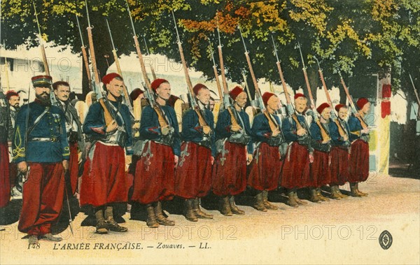 Régiment de Zouaves lors de la première guerre