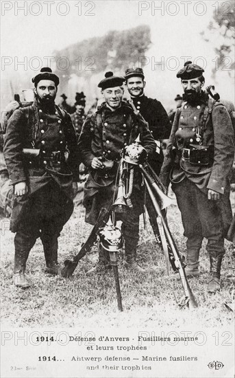 Belgian soldiers during WWI