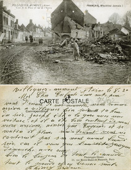 Ruins of the city of Villequier Aumont