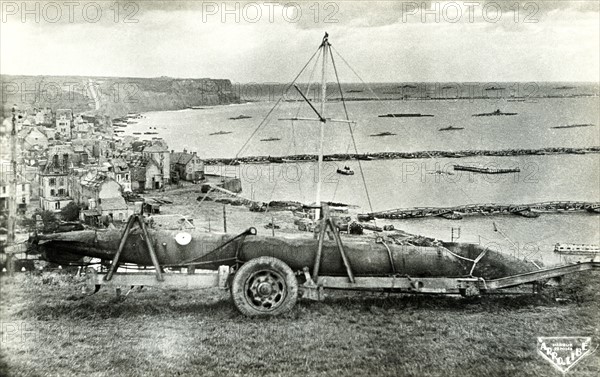 Vue d'Arromanches-les-Bains en 1944