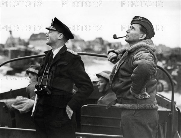 Sir Bertram Ramsay et Sir Arthur Tedder, 1944