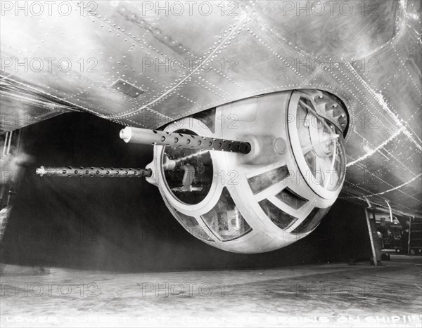 Machine gun of a B-29 bomber, 1944