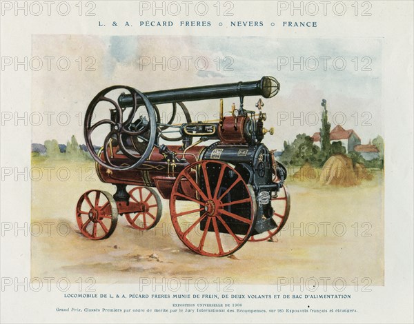 French traction engine by Pécard Frères, 1900