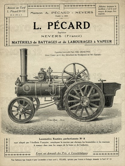 French traction engine by Pécard Frères, 1926