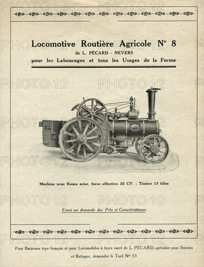 French traction engine by Pécard Frères, 1926