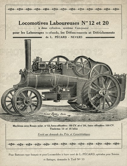 French traction engine by Pécard Frères, 1926