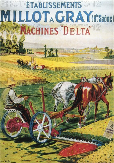 Millot Gray agricultural machines, about 1900