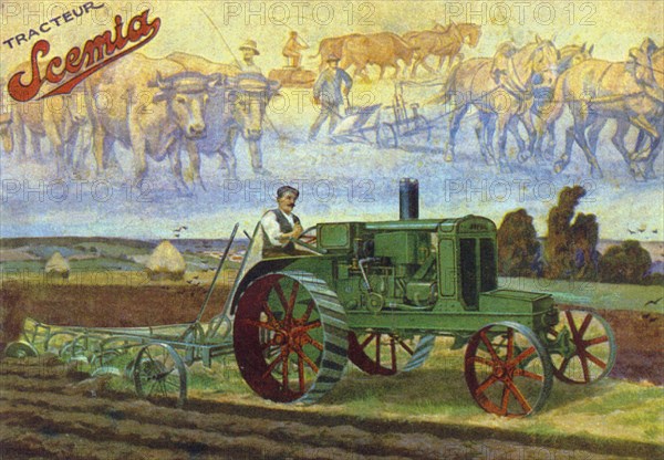 Tracteur Scemia U20, vers 1920