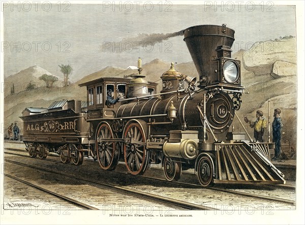 Locomotive à vapeur américaine, 1855