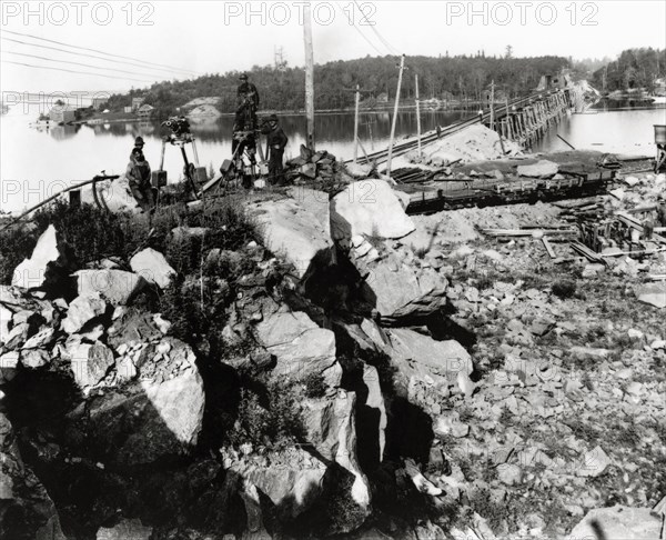 Construction of the National Transcontinental Railway, 1914