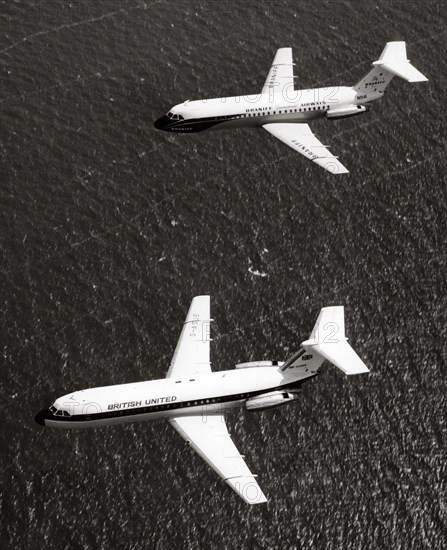 Deux BAC 1-11 en vol, 1964