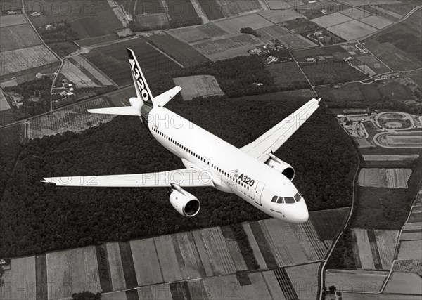 First flight of the Airbus A320 prototype, 1987