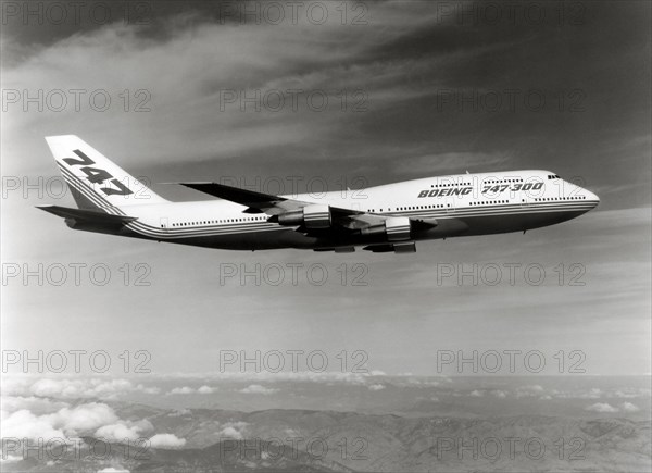 Boeing 747-300 en vol, 1980