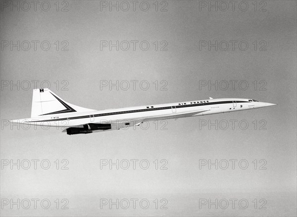 Concorde during a flight in 1985