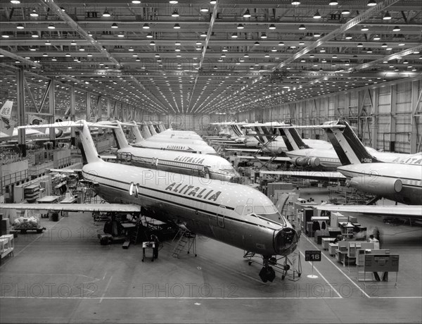Douglas DC-9 assembly line