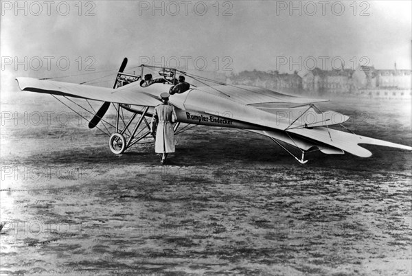 L'avion monoplan "Rumpler-Eindecker", 1912