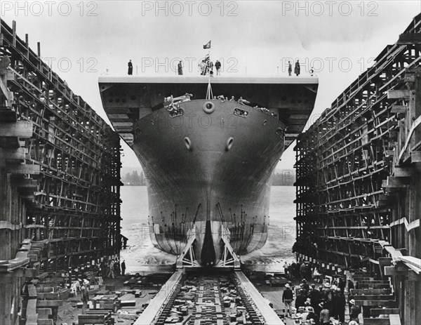 Lancement de l'USS Liscome Bay, 1943