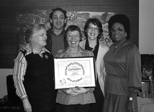 Harvey Milk, Del Martin et Phylis Lyon, janvier 1978