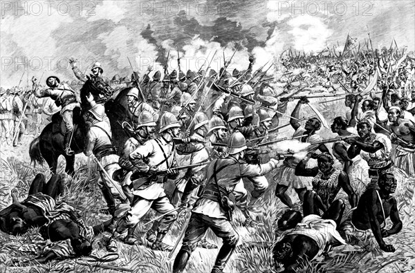 Dahomey. The Battle of Dogra, Death of Commander Faurax.