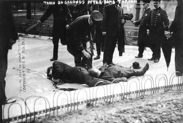 America - New York. Anarchist demonstration at Union Square