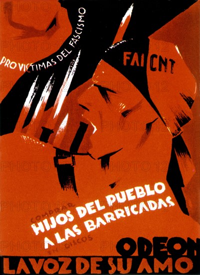 Propaganda poster of the FAI (Spanish Anarchist Party)