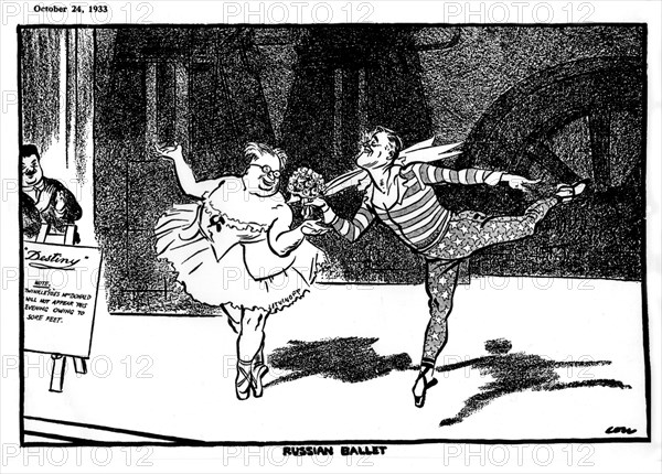 Satirical cartoon against Roosevelt