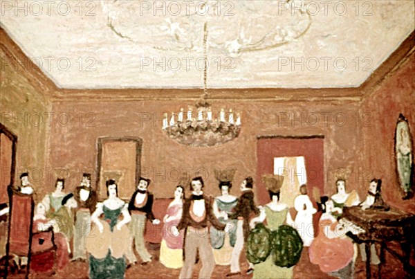 Pedro Figari (1861-1938), réception dans la haute société (Colonial party)