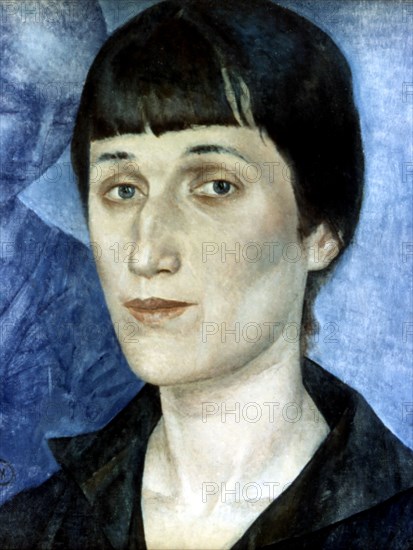 portrait of writer Anna Akhmatova