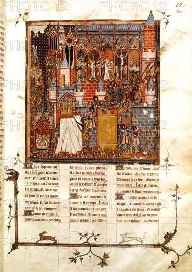 1ère Croisade (1096-1999). Après un mois de siège, prise de Jérusalem en juin 1099