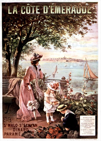 Advertising poster for the northern coast of Brittany