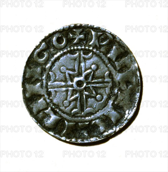 Recto of a silver denier from William the Conqueror