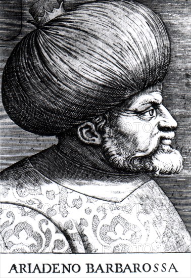 Turkish pirate Barbarossa, who founded Algiers state in the 16th century