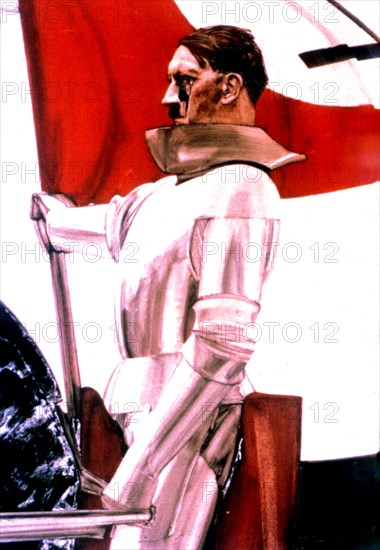 Hubert Lanzingers poster: 'The Flag Holder' (Hitler)