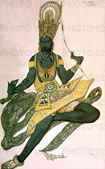 Nijinsky in 'The Blue God' from R. Hahn