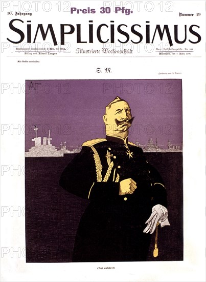 Caricature: Wilhelm II of Germany