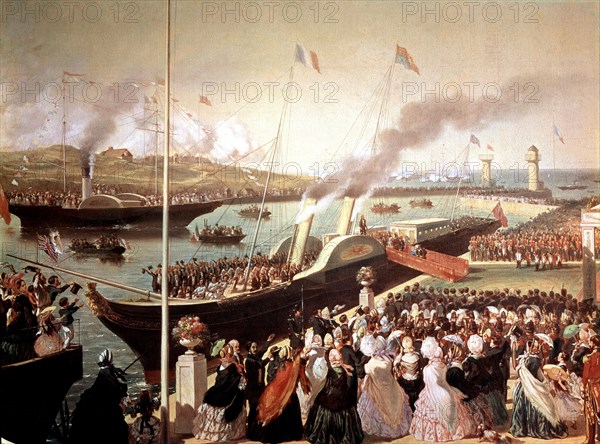 L. Armand, Réception de la reine Victoria à Boulogne