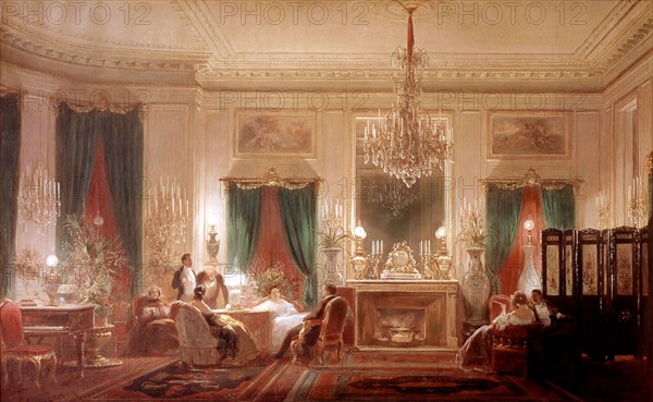 Charles Giraud, Le salon de la princesse Mathilde, rue de Courcelles à Paris
