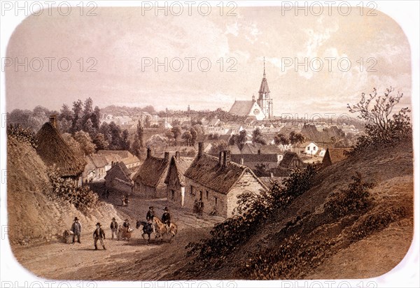 Lithographie de Dacottet, Illiers