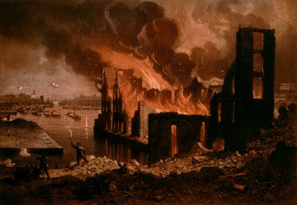 Peinture anonyme, Incendie du 27 mai 1871