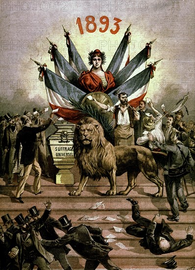 Popular print, French universal suffrage