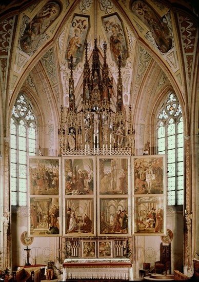 Autel de l'église de Saint-Wolfgang en Autriche, à Salzkammergut