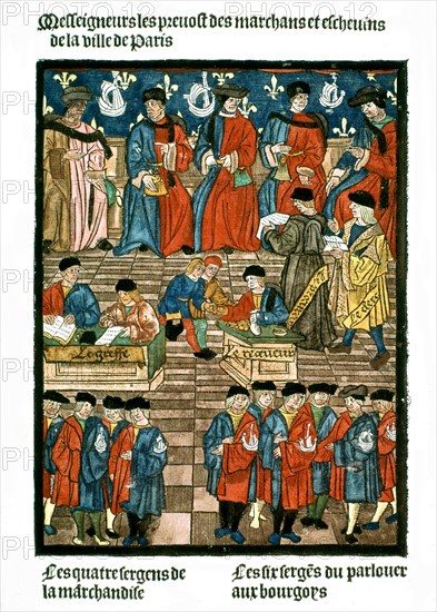 Frontispiece of the Royal Edict of the Paris merchants provotship