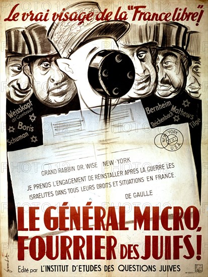 Affiche de propagande antisémite